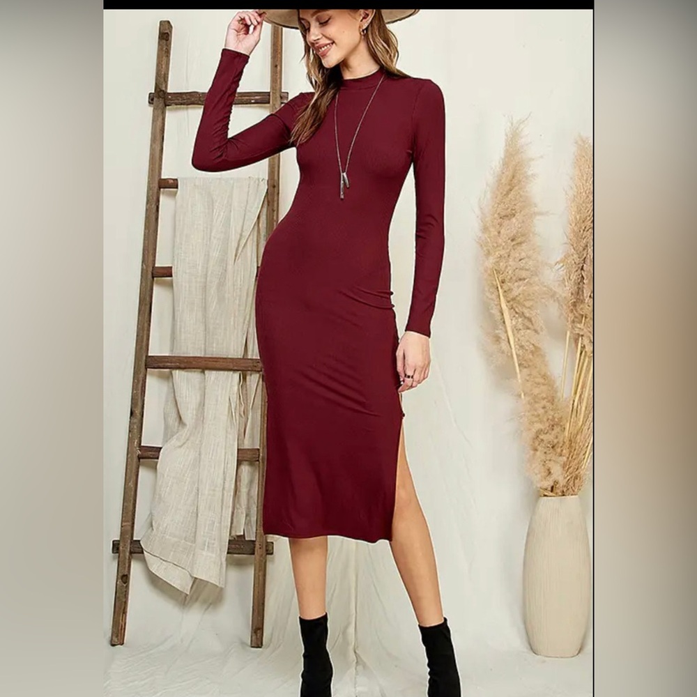 Long Sleeve Ribbed Madi Dress